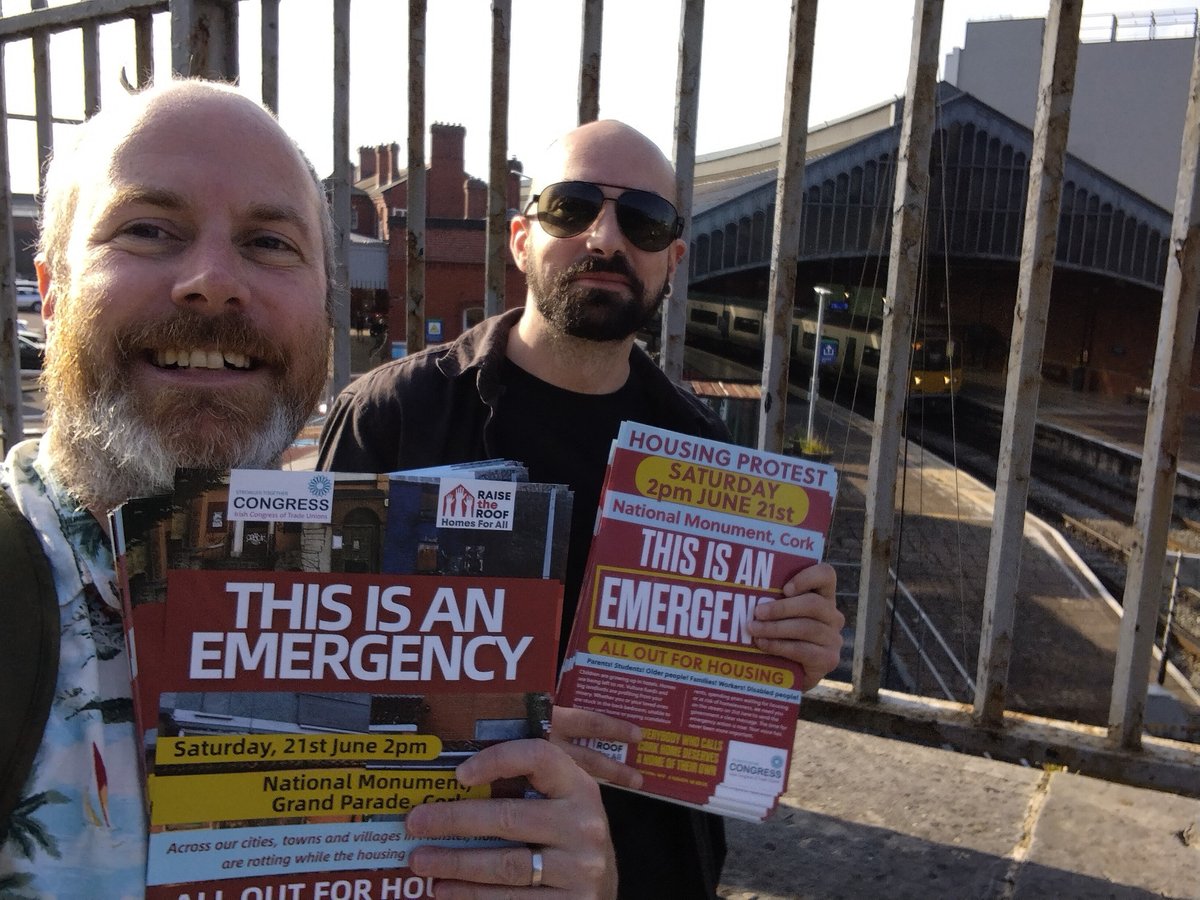 🚨 Come and join us today. Make yourself heard.

🏘️ Raise the Roof rally
📍 Grand Parade, Cork
🗓️ Today, 2:00pm

Whether you're locked out, renting, or raising a family – join us. Make yourself heard. Demand real change.