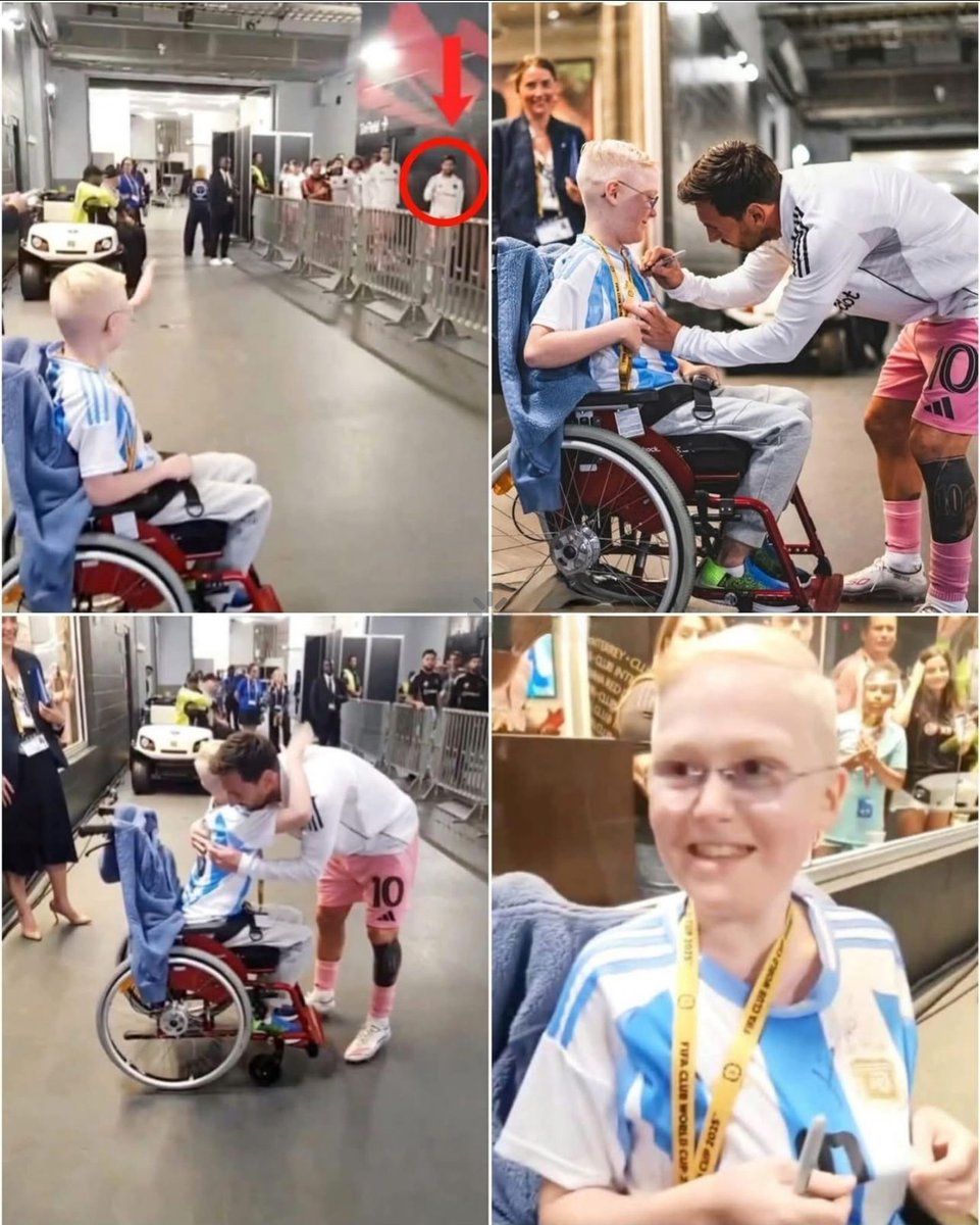 🚨The moment from yesterday's match!

🗣️ Aegir's Mom: "Aegir met his hero, I had dreamed of him since he was only 5 years old, I couldn't hold back the tears. Messi, thank you for being the kind and humble person you are, you may never understand what this meant to us, you gave