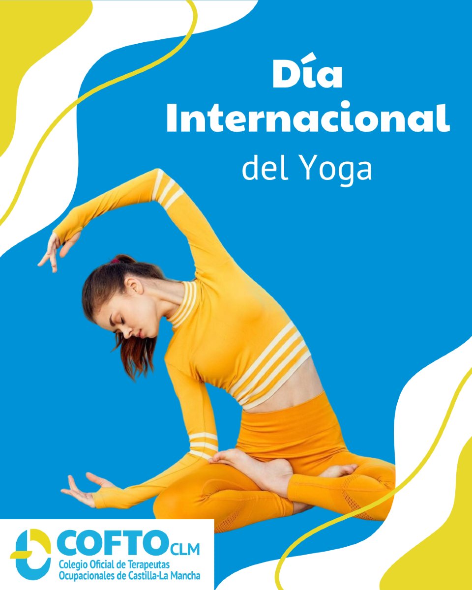 🧘‍♀️ Hoy celebramos el Día Internacional del Yoga 🧘‍♂️
Respira profundo, estira, fluye y siente la energía de cada movimiento🌿💛 Hoy es un buen día para dedicarte un momento de calma y bienestar.
#DíaInternacionalDelYoga #Bienestar #Equilibrio #COFTOCLM #TO #terapiaocupacional