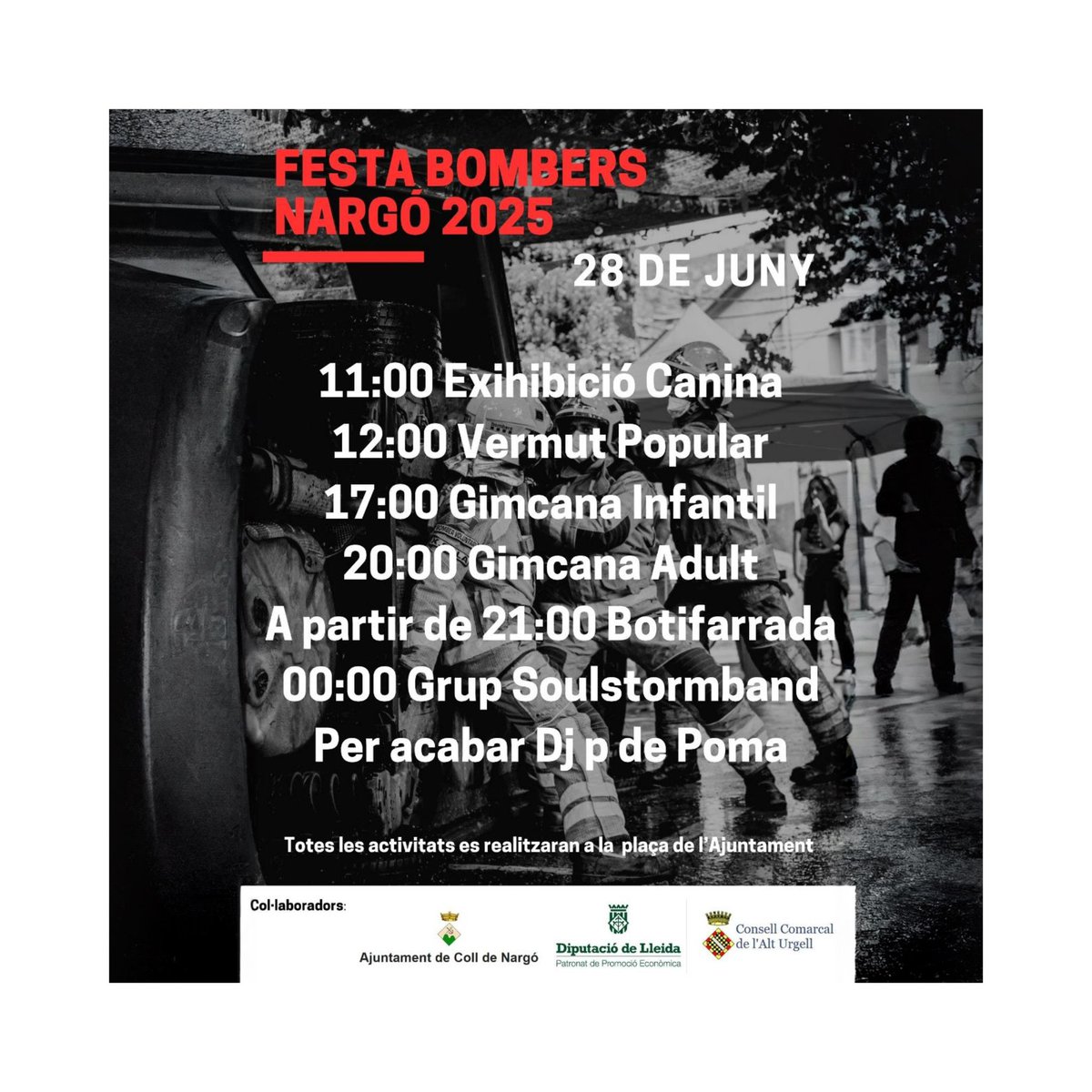 ⚡️⚡️BOOOMMMM!!!⚡️⚡️

Ara sí,encarem la recta final,aquí teniu el programa d'actes de la jornada del 28 de juny!!!🔥🔥