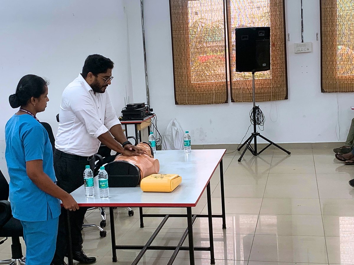 We thank <a href="/drkmhpvtltd/">Dr.KAMAKSHI MEMORIAL HOSPITAL PVT LTD</a> for conducting an insightful Kidney Health Awareness Program and hands-on CPR Training session for our employees. 

#EmployeeWellness #CPRTraining #HealthAwareness #WorkplaceWellbeing #SANDSInitiative
