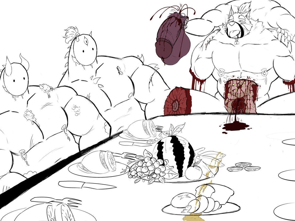 #r18g #gore 
The freshest meat is the meat I just caught😋