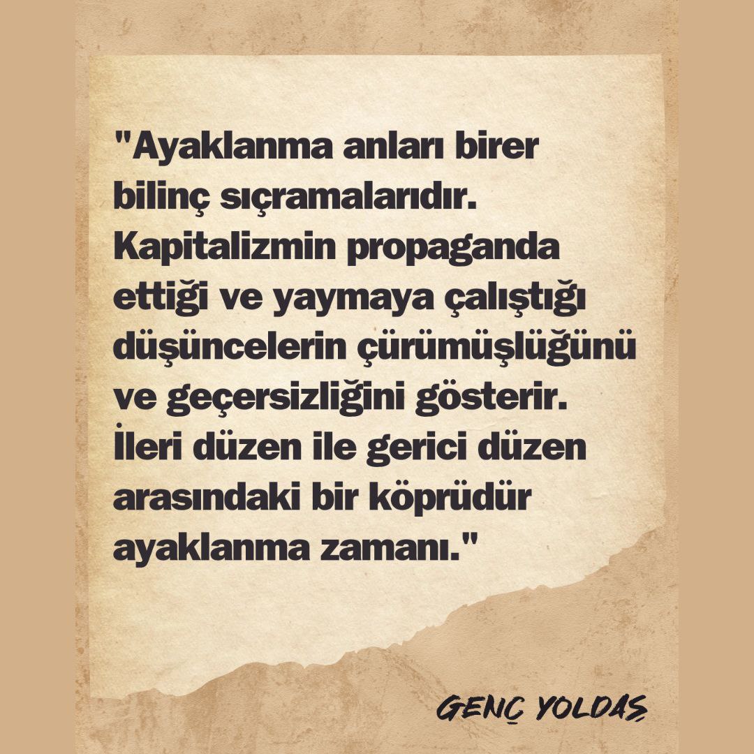 Dergimizde yayınlanan Arden Hevi'nin yazdığı "İnsanın Çok Yönlü Gelişim Anı:Ayaklanma" isimli yazısına aşağıdaki bağlantıdan ulaşabilirsiniz. 
gencyoldas.wixsite.com/gencyoldas/pos…