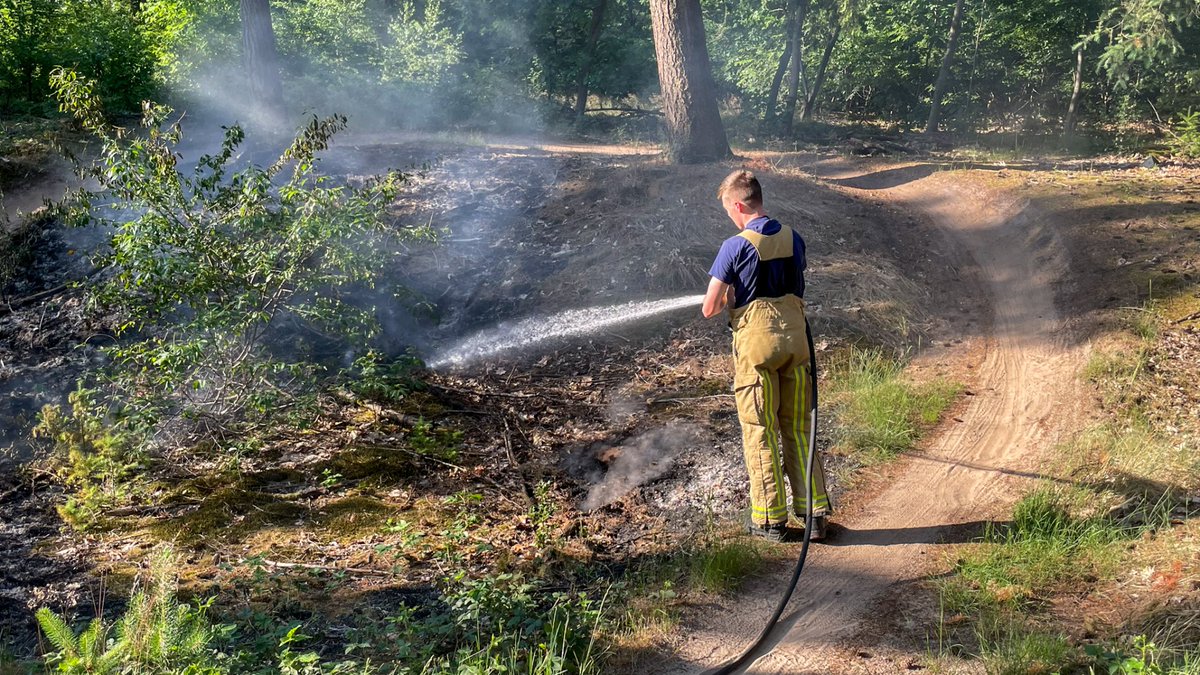 De brandweer van Helmond heeft zaterdag snel een kleine bosbrand geblust bij de Straakvenseheideweg. Het vuur was in een populair mountainbikegebied. Gelukkig was het snel onder controle.  

ditishelmond.nl/brandweer-blus…

#Helmond #brandweer #bosbrand