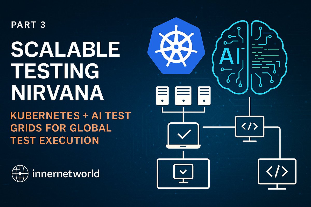 InnernetWorld's tweet image. Part 3: Scalable Testing Nirvana with Kubernetes + AI
Spin 100s of parallel test pods across your cluster — like Netflix & PayPal do.
🔗 medium.com/@innernetworld…
#Kubernetes #CloudNative #ScalableTesting #AIInfrastructure #K8s