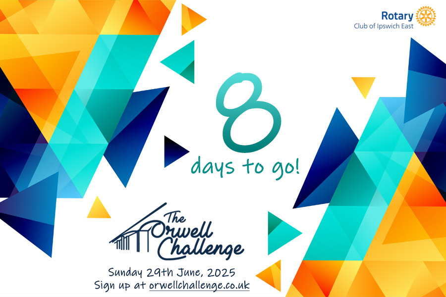 Happy Suffolk Day!!!! Did you know this year's #orwellchallenge is now only 8 days away?!! Online registration has now closed but you can register on the day Sun 29 June from 7am (walkers) 6.30am (runners) from HQ Gainsborough Sports Centre, #ipswich
