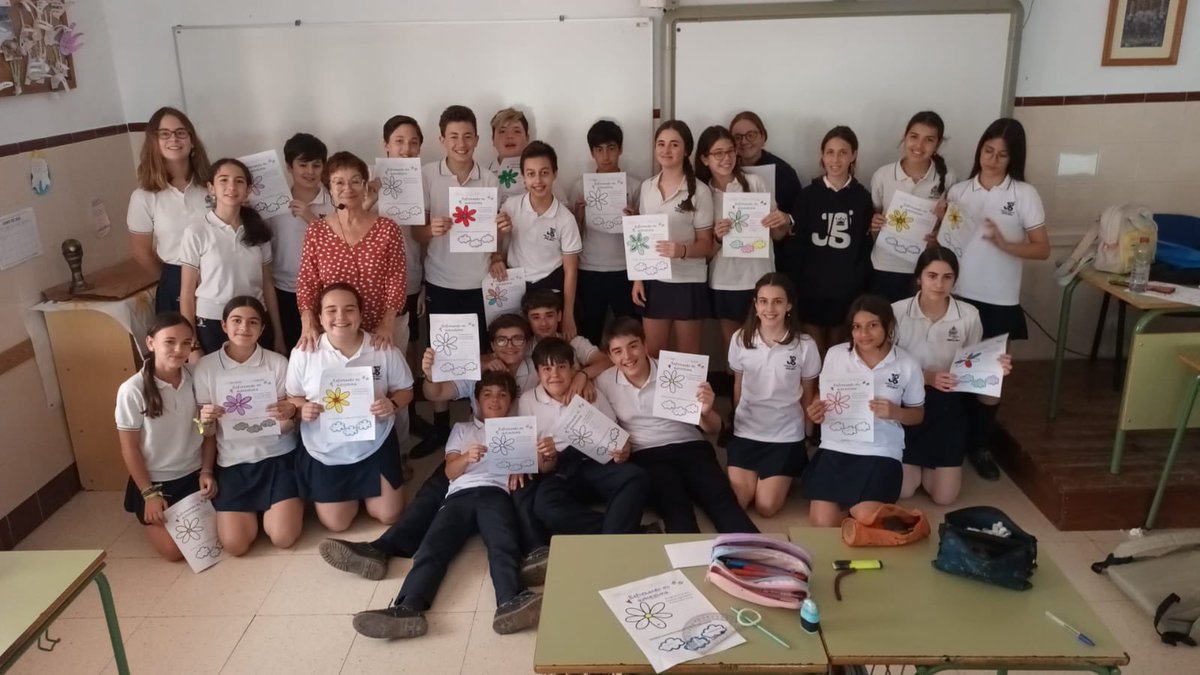 Los alumnos de 1°ESO han participado en varias sesiones del taller de Salud Emocional organizado por el ayuntamiento. 
#saludemocional #ayuntamientosevilla#fundacioneducativajosegras#colecristoreysevilla#dejandohuellas