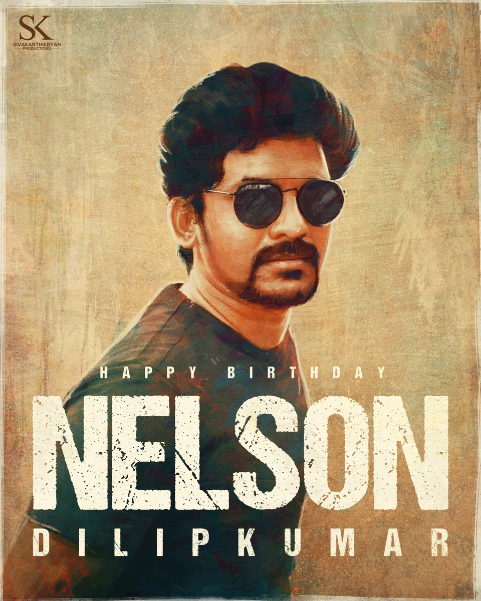Sivakarthikeyan Productions (@skprodoffl) on Twitter photo Happy birthday to the man who gave us the unforgettable #Doctor, <a href="/Nelsondilpkumar/">Nelson Dilipkumar</a>!
Your humour, style and storytelling are always vera maari. Wishing you many more blockbusters ahead 😇💐
#HBDNelson Happy birthday to the man who gave us the unforgettable #Doctor, <a href="/Nelsondilpkumar/">Nelson Dilipkumar</a>!
Your humour, style and storytelling are always vera maari. Wishing you many more blockbusters ahead 😇💐
#HBDNelson