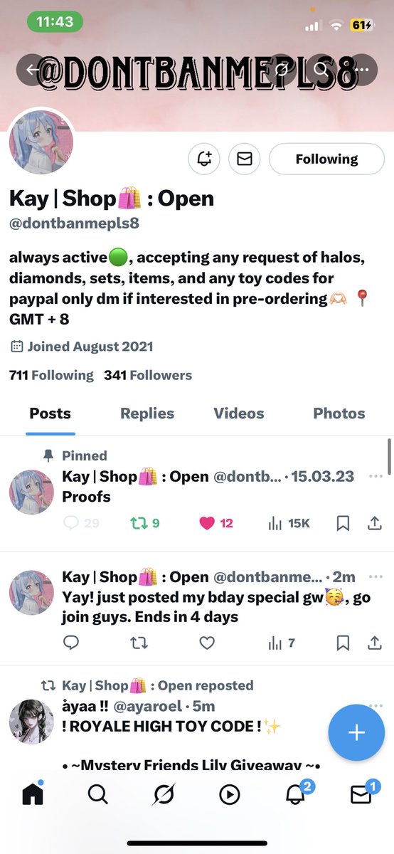 hkdkwbndb's tweet photo. @ayaroel @dontbanmepls8 proof xx<3 https://t.co/pYmE0P7vRV
