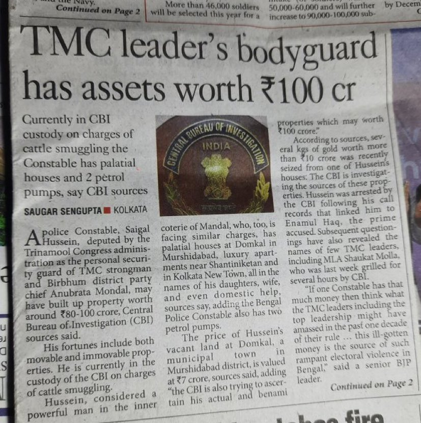 If a Bodyguard had made 100 cr, imagine how much ministers and others may have made !!!