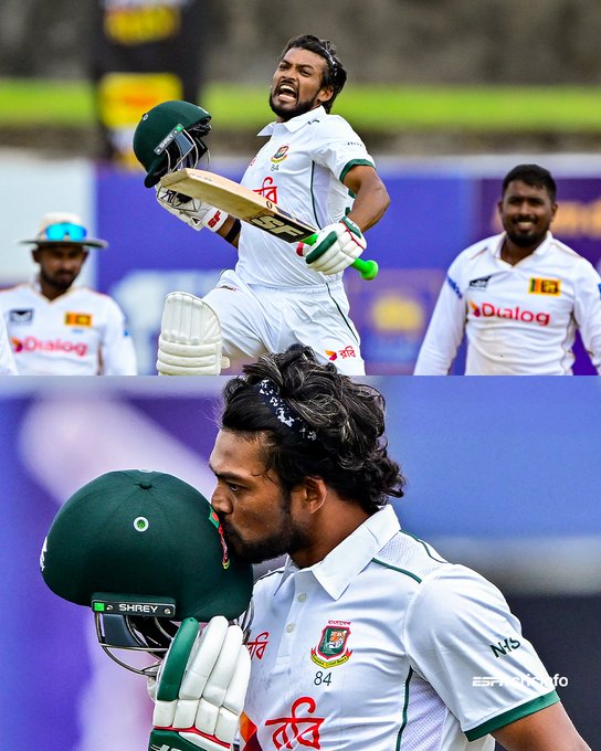 Najmul Hossain Shanto becomes the first ever 🇧🇩-captain to score 2️⃣ 💯s in 2 innings of a Test match! 🥇