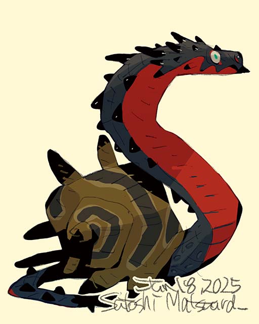 hiziri_pro's tweet image. Dragon Snail.
I've posted a new illustration to my Patreon! Full size JPG, PSD and video files can be downloaded according to the amount of support. patreon.com/satoshi_matsuu…
#creaturedesign