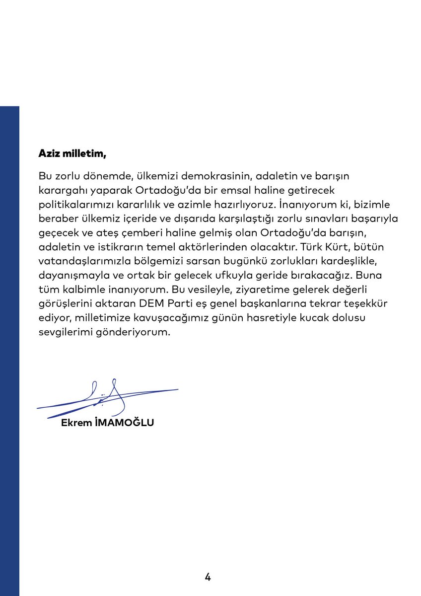 BARIŞIN YOLU TÜRKİYE CUMHURİYETİ’NİN YOLUDUR