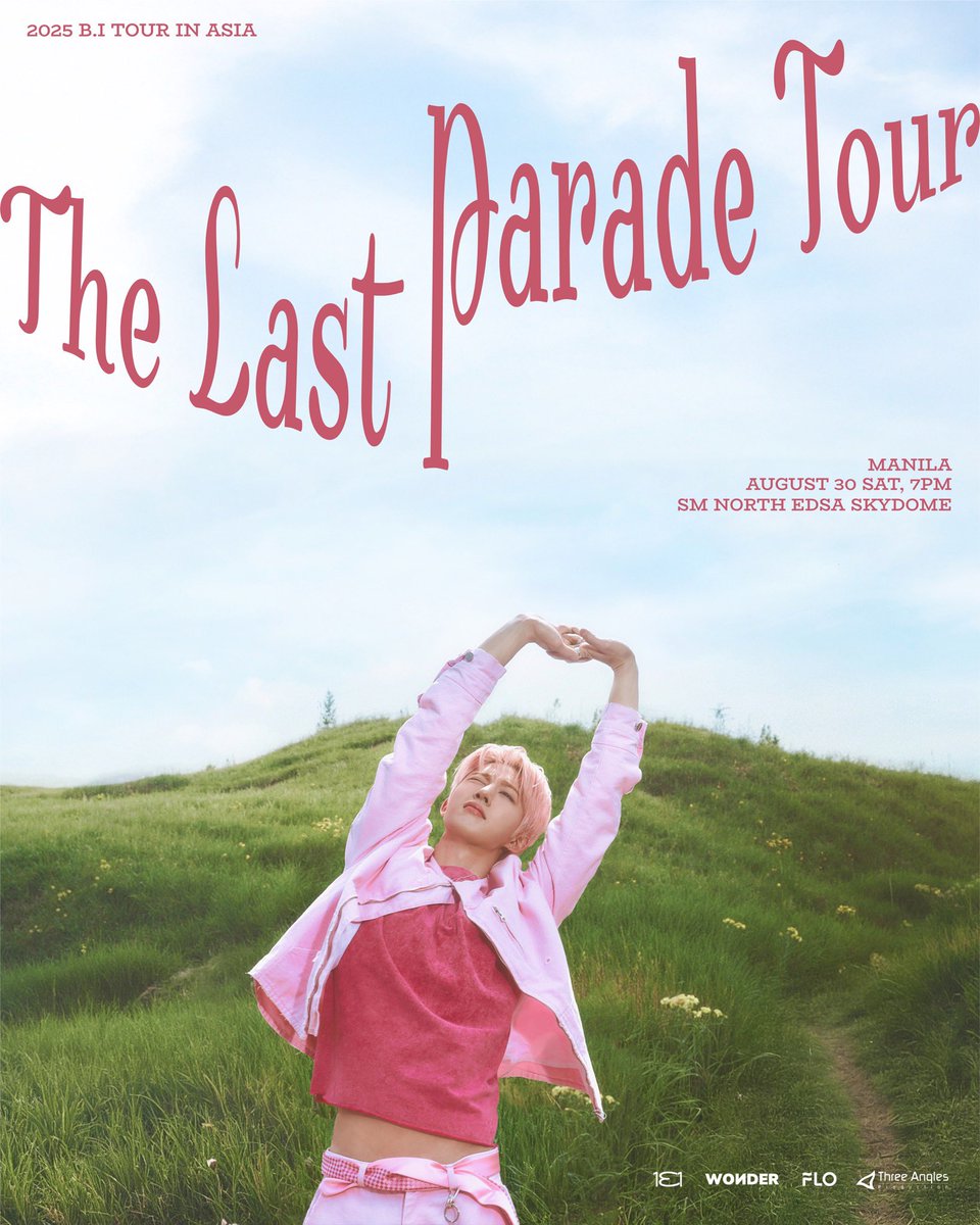 Threeanglespro's tweet photo. 🎡✨ It’s happening Filipino IDs! Let us all welcome the one and only B.I as we celebrate the 2025 B.I TOUR: The Last Parade Tour in MANILA. Don’t miss the parade and make sure to be there as we march together one last time  🩷🤍 

Grab your tickets on 12 July 2025, 12:00 PM via SM Ticket outlets or online at https://t.co/OsHg7OnusA 🎫

🗓️: 30 August 2025 | 7:00 PM
📍: SM North EDSA Skydome

#BI #비아이 
#131LABEL
#2025BITOUR
#THELASTPARADE
#2025THELASTPARADEINMANILA
#wondercoltd #threeanglesproduction