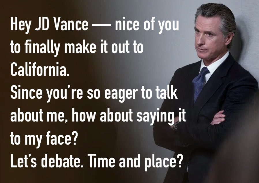 Raise your hand ✋ if you stand with Gavin Newsom