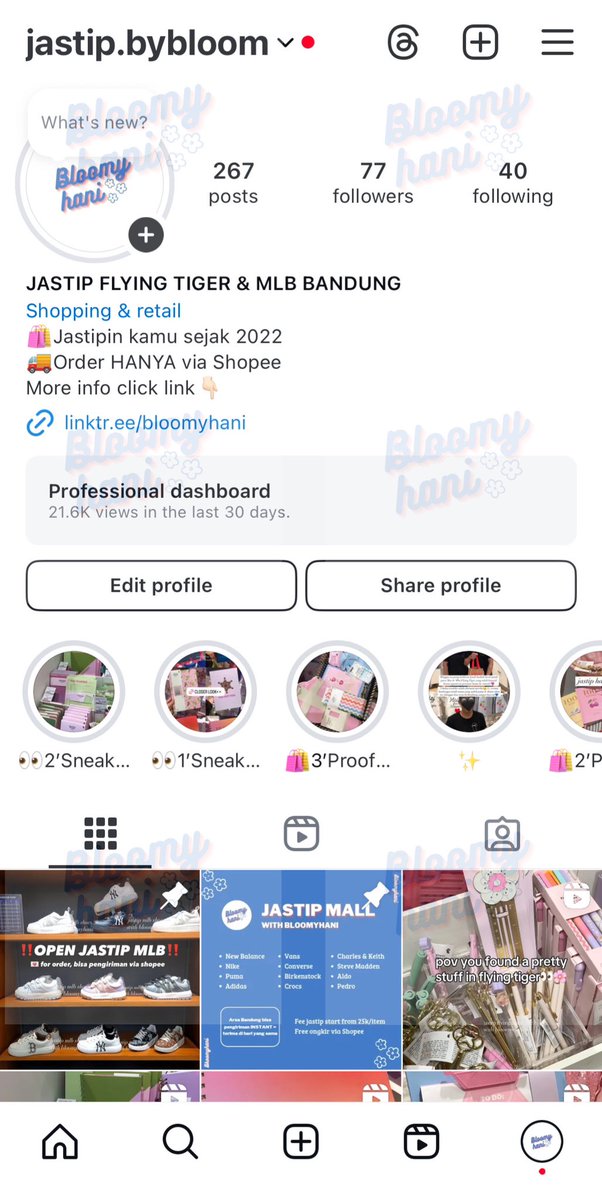 Jastip with Bloomyhani tweet media