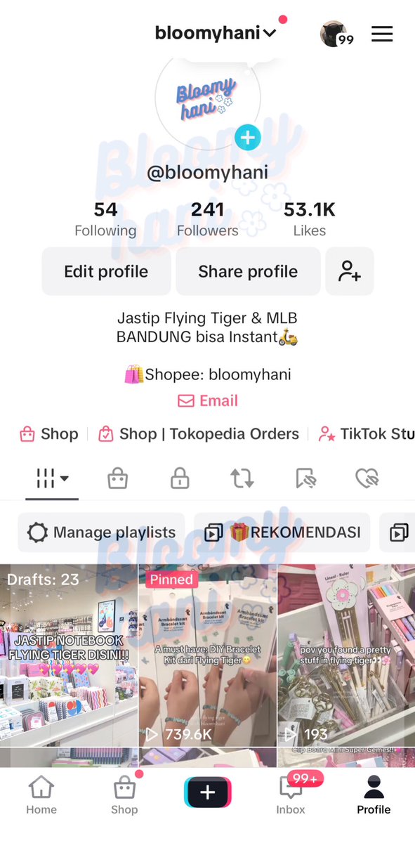 Jastip with Bloomyhani tweet media