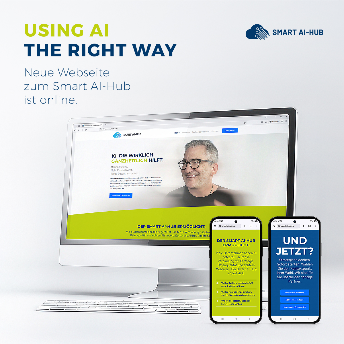 🚀 Jetzt online: Die neue Website zum Smart AI-Hub!
Strategisch denken. KI richtig einsetzen.
Mehr Effizienz, mehr Wirkung – für Entscheider:innen im Mittelstand.
👉 smartaihub.eu
#SmartAIHub #KIstrategie #Digitalisierung #KMU #AItransformation #UsingAItherightway