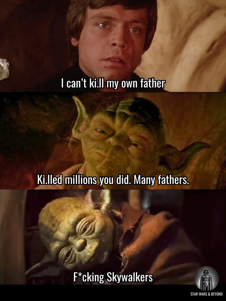 You think Luke was big mad when his kill count only went up by 1 when he blew up the deathstar?
