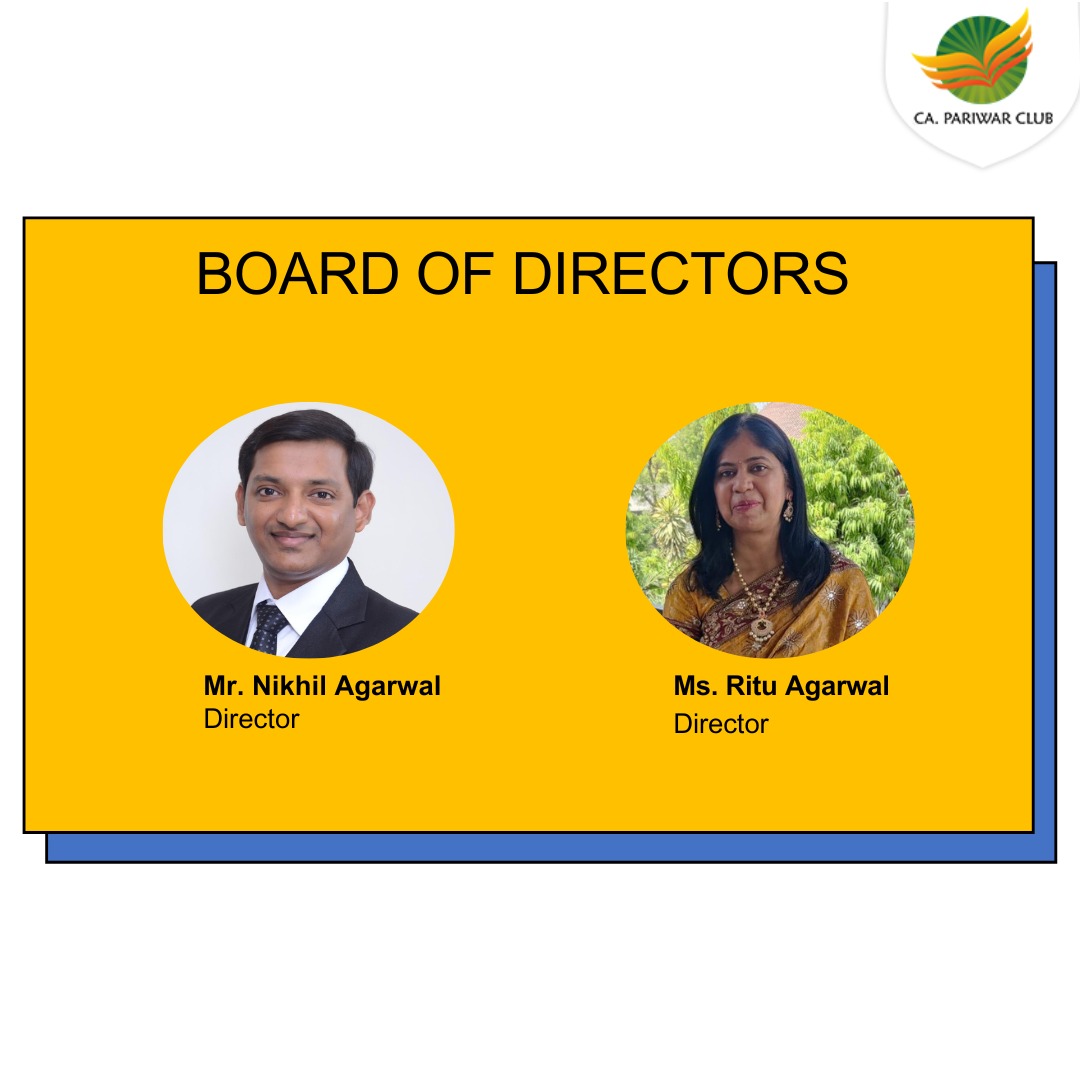 CAPrakashUttam's tweet image. 🌟 Introducing the driving force behind CA Pariwar Club – Mr. Nikhil Agarwal and Ms. Ritu Agarwal, our esteemed Directors. Their visionary leadership, deep-rooted values, and unwavering commitment to foundation of our journey.
#CAPariwarClub #BoardOfDirectors #VisionaryLeadership