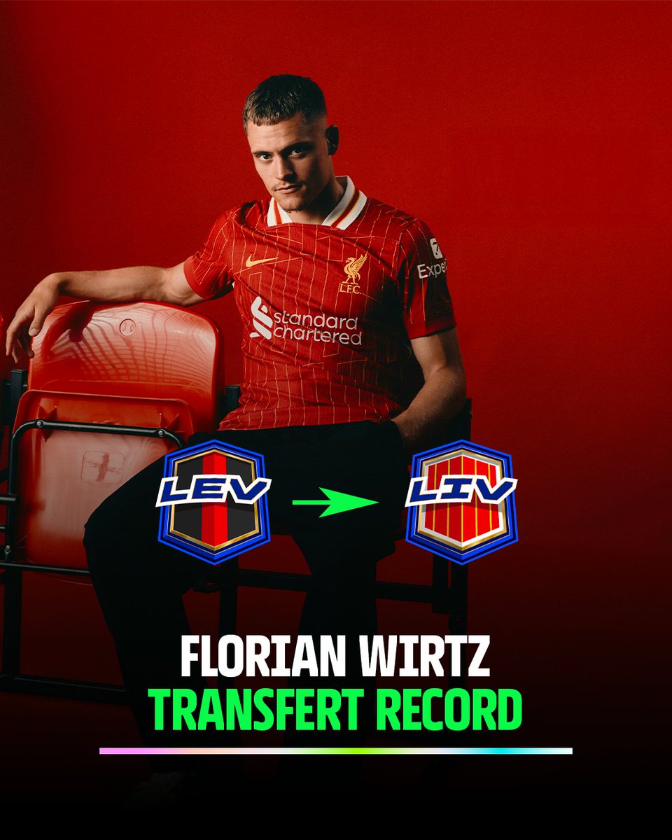 WIRTZ À LIVERPOOL, C’EST FAIT ! 💣💰

137 M€ (+ bonus) pour le prodige allemand 🔴
Le transfert le plus cher de l’histoire de la PL 😳
Mais le prix ne fait pas le joueur…

👉 Wirtz sera-t-il le crack annoncé ou un nouveau flop à la Enzo ? 👀