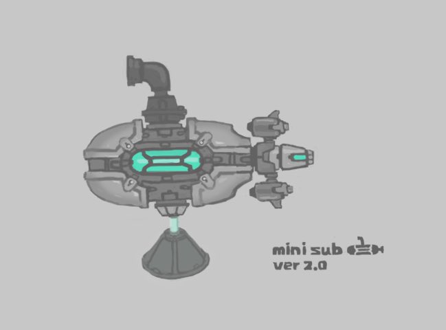 silvershark1029's tweet image. ミニサブリメイクのデザイン画です。
デザインの印象は変えずにディテールのレベルを上げた感じにしたい。
#メカ #イラスト