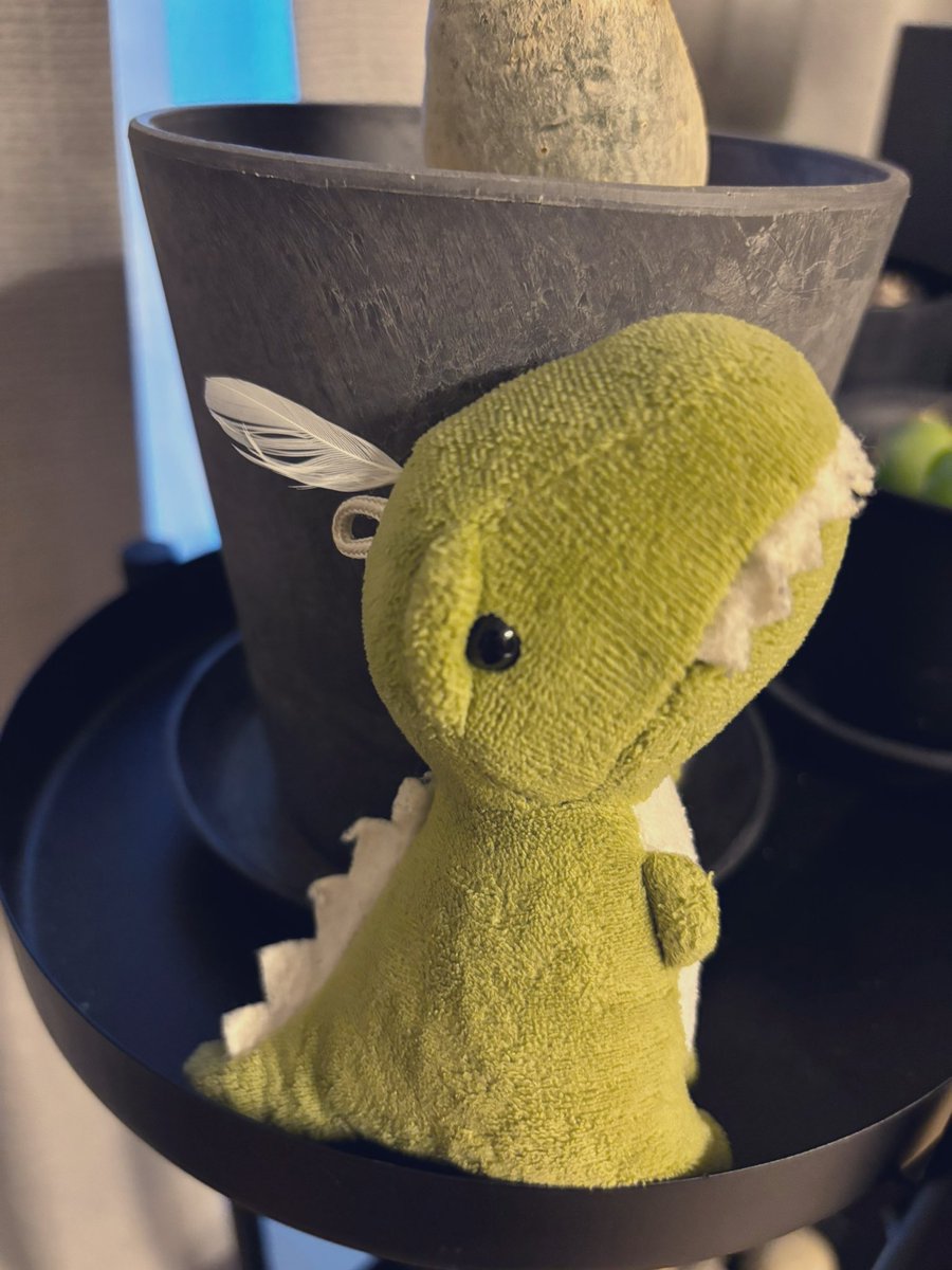 頭に羽根を刺してからアホっぽさが増してかわいい