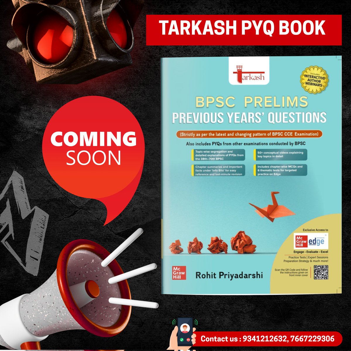 BCW1947's tweet image. 🔥 Coming soon 🔥 TARKASH PYQ BOOK 📚📚 #71stbpscprelims #bpscexam #prelims2025