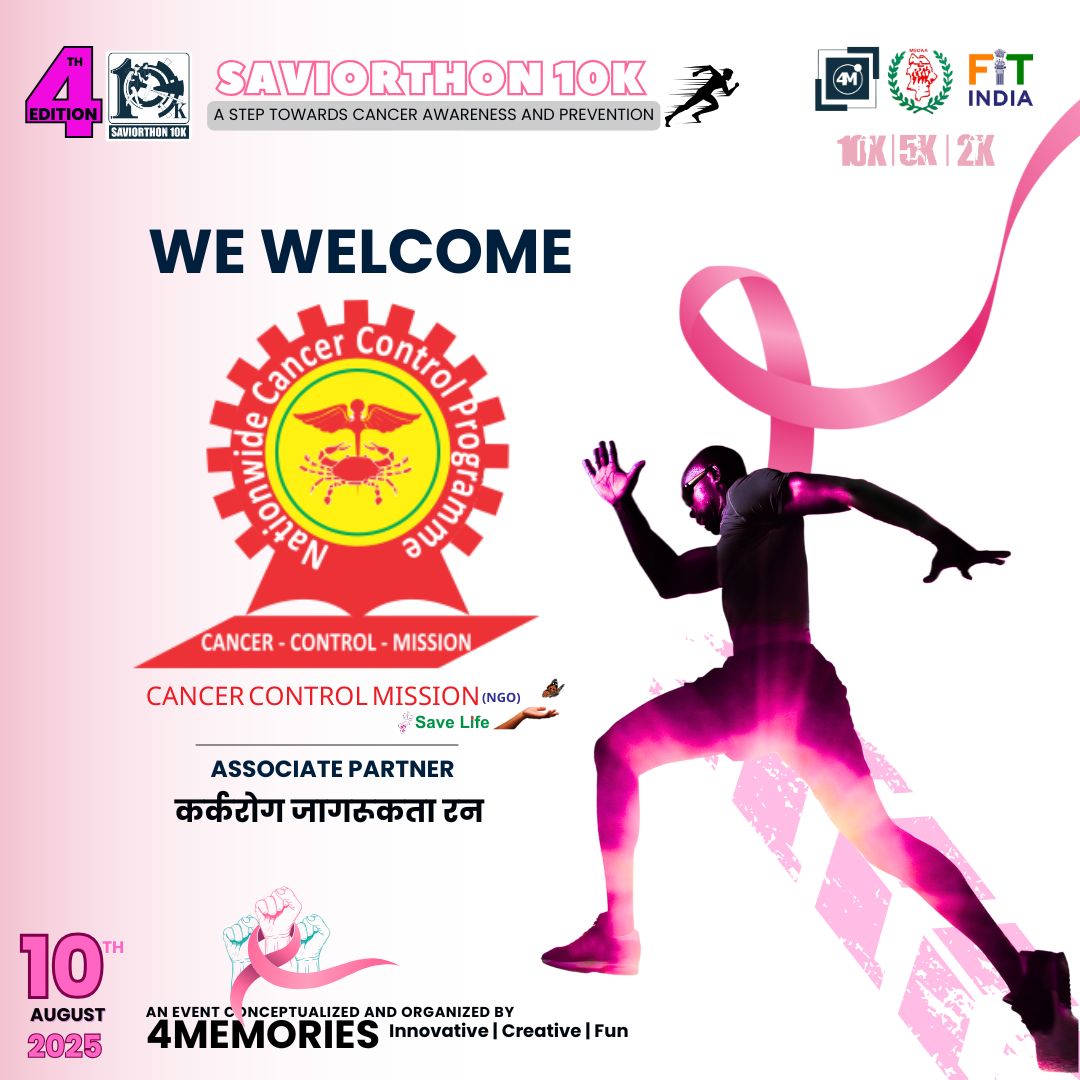 4memoriesevent's tweet image. We’re proud to welcome @cancercontrolmission as our Associate Partner for @Saviorthon10k . A Run for Cancer Awareness and Prevention 🎗️

Let’s celebrate this powerful partnership that truly makes a difference.

#Saviorthon10K #CancerControlMission #RunForACause #CancerAwareness