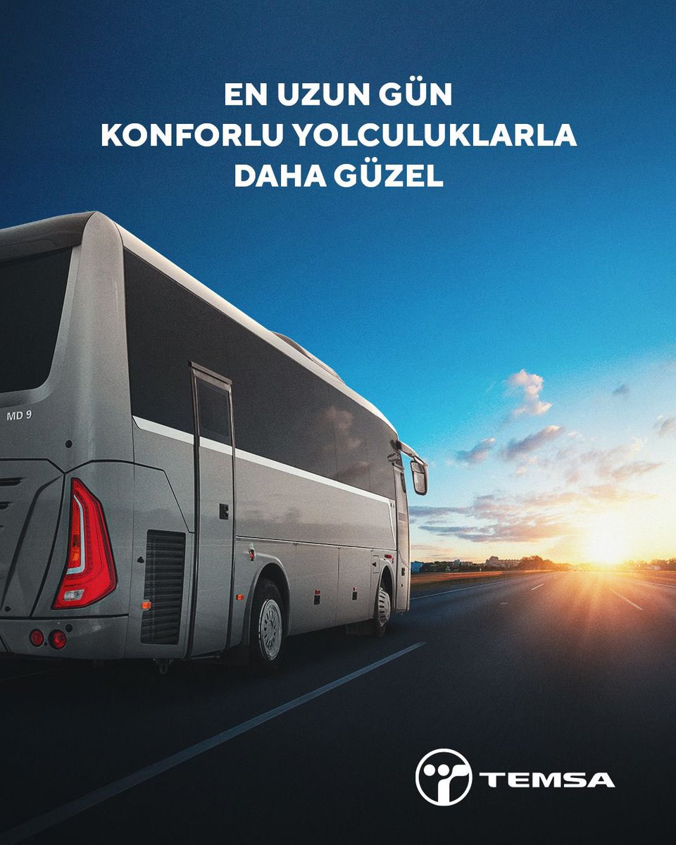 temsaturkiye's tweet photo. Gündönümü geldi, yaz enerjisi yollara taşındı.

TEMSA konforu gece gündüz demeden yolculuk keyfini katlıyor!

#TEMSA https://t.co/ymrfXDkPSM