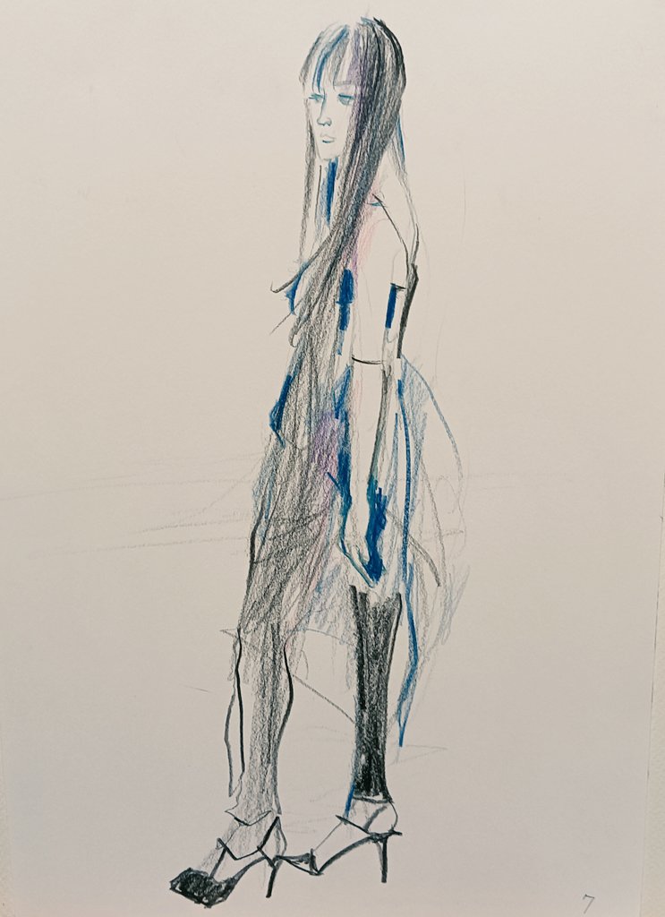 #中野ファッションクロッキー
#croquis
#クロッキー
#drawing