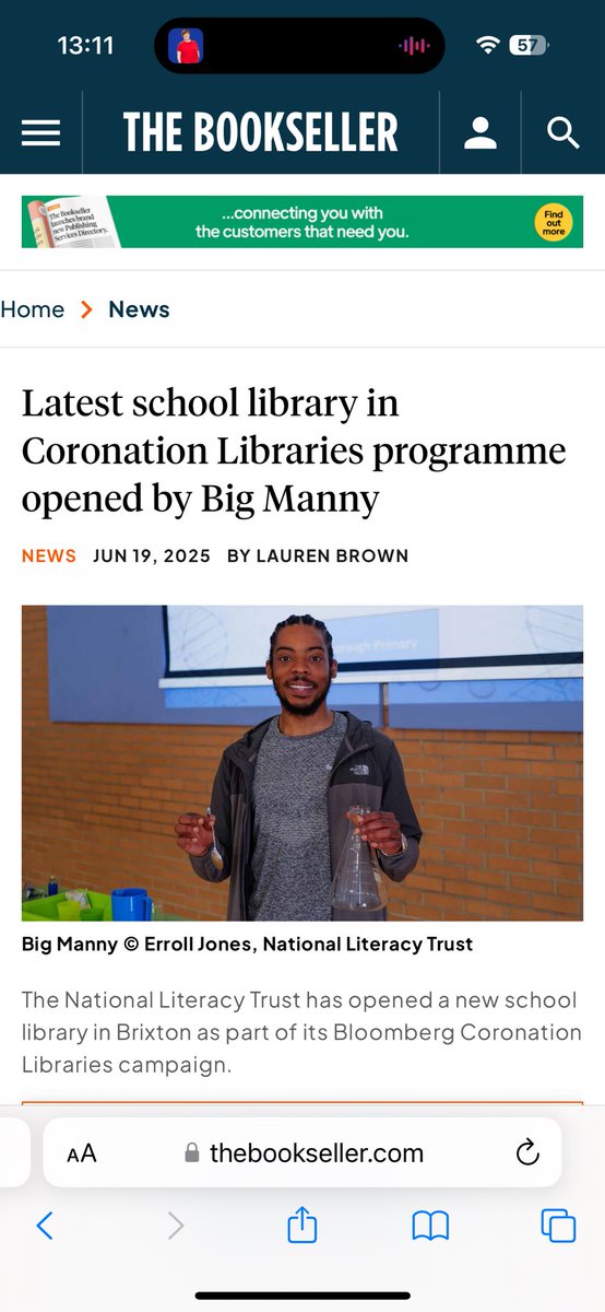 I opened up a new school library 📚 thebookseller.com/news/latest-sc…