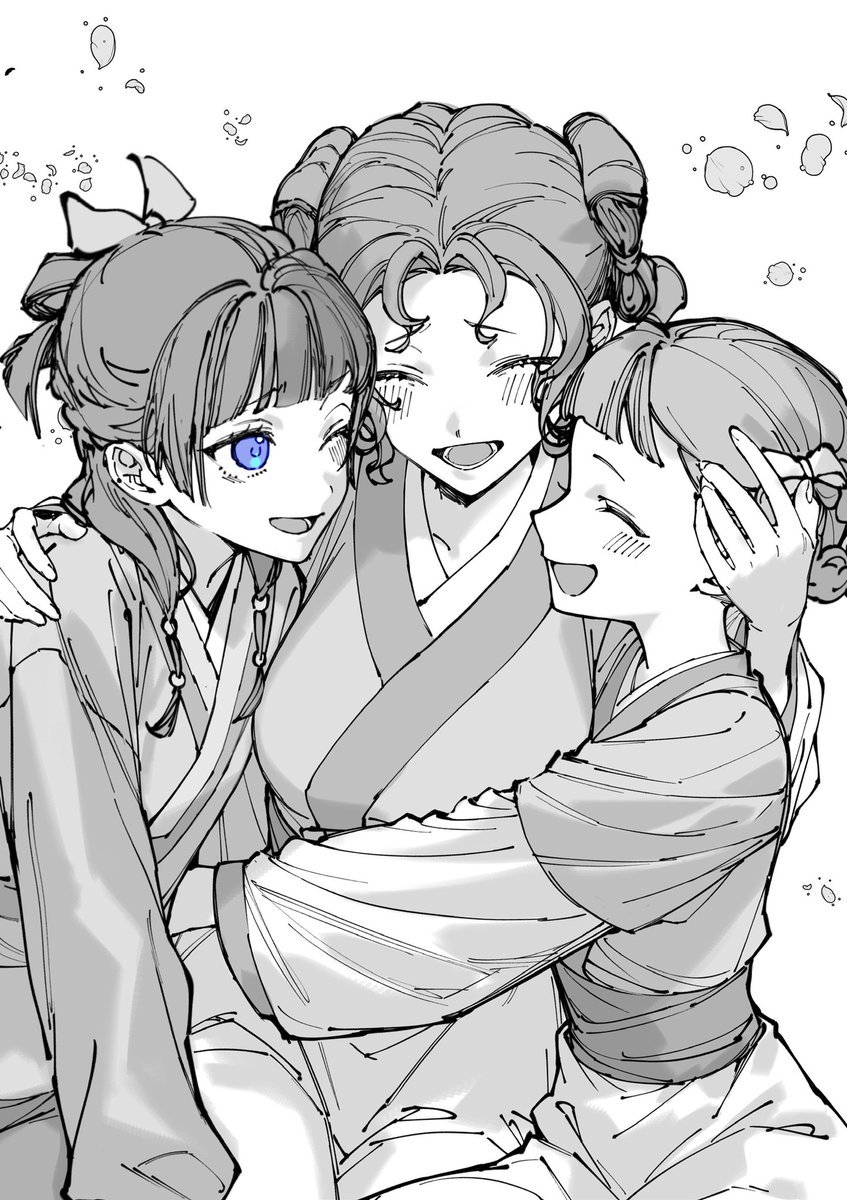 猫猫と子翠と小蘭途中経過
#薬屋のひとりごと