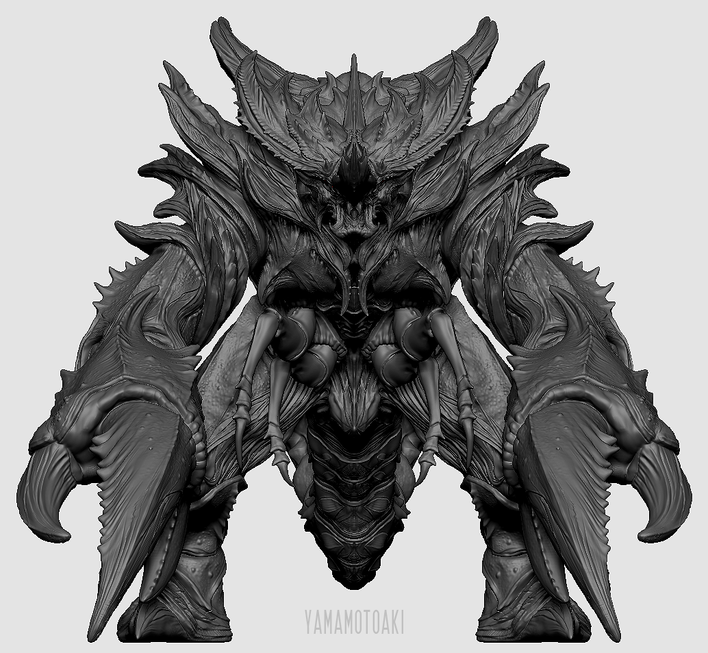 akakttt31's tweet photo. カニ系怪獣スカルプトおわり🦀

#Zbrush https://t.co/wUJ9PYEcf8