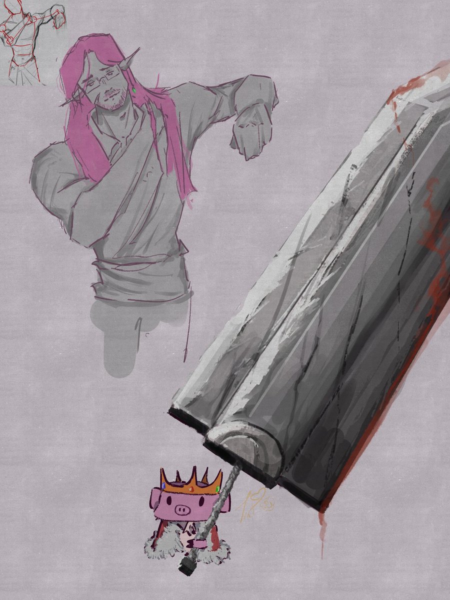 Tint_twt's tweet image. He swears it was SELF DEFENSE #technobladefanart #technoblade26 #technoblade