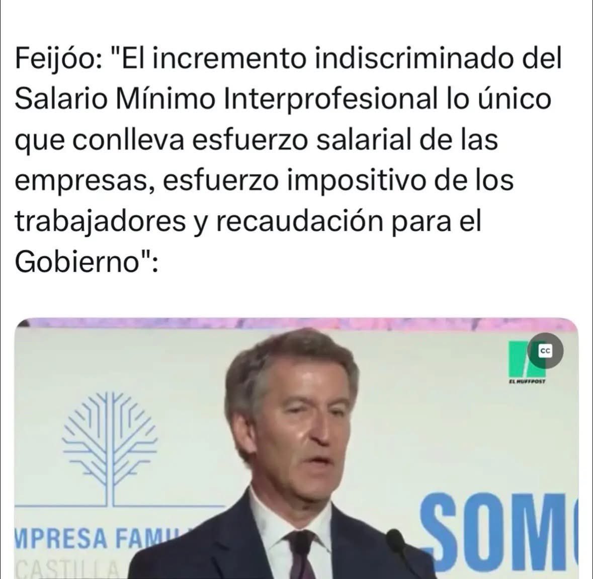 A Feijoo le parecen 1184€ mucho.
Los 14.000€ al mes que él cobra y que pagamos todos, le parecen correctos <a href="/NunezFeijoo/">Alberto Núñez Feijóo</a> <a href="/ppopular/">Partido Popular</a> 

Sinvergüenzas!