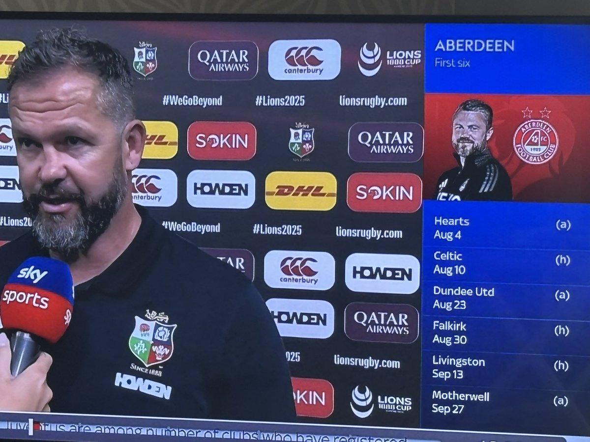 Didn’t know Jimmy Thelin took the Lions too <a href="/AberdeenFC/">Aberdeen FC</a>