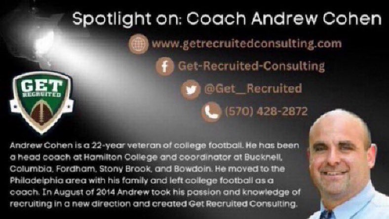 Get Recruited (@get__recruited) on Twitter photo If you are attending the NE Elite Football camp Signup for a FREE film eval and recruiting consult by Get Recruited at the Courtyard Marriott in Waltham , MA Saturday and Sunday!
Coach Cohen
570-428-2872
Signup:
api.leadconnectorhq.com/widget/booking…
<a href="/GoMVB/">GoMVB Get Seen. Get Serious. Get to the Next Level</a>
<a href="/1of1LifeSkills/">1-of-1 Consulting</a>
<a href="/Coach_RMattison/">Ryan Mattison</a> If you are attending the NE Elite Football camp Signup for a FREE film eval and recruiting consult by Get Recruited at the Courtyard Marriott in Waltham , MA Saturday and Sunday!
Coach Cohen
570-428-2872
Signup:
api.leadconnectorhq.com/widget/booking…
<a href="/GoMVB/">GoMVB Get Seen. Get Serious. Get to the Next Level</a>
<a href="/1of1LifeSkills/">1-of-1 Consulting</a>
<a href="/Coach_RMattison/">Ryan Mattison</a>