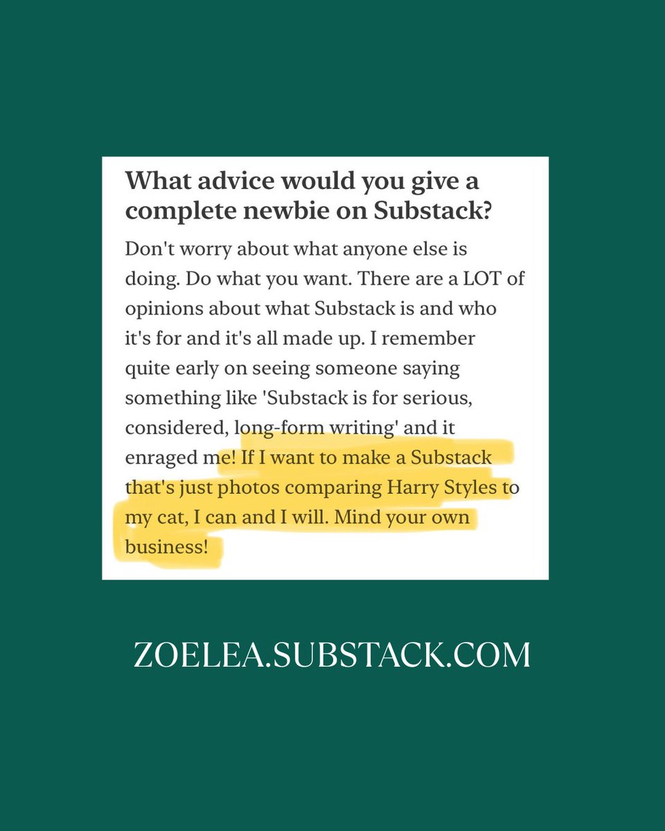 Chatting to the amazing @kerisfox on Substack today and if you've signed up it just hit your inbox.