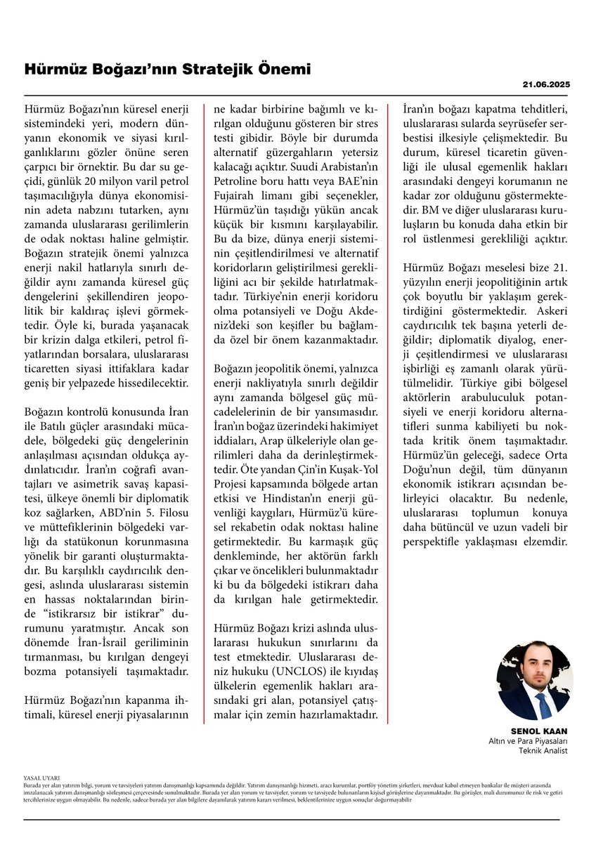 Hürmüz Boğazı !!!