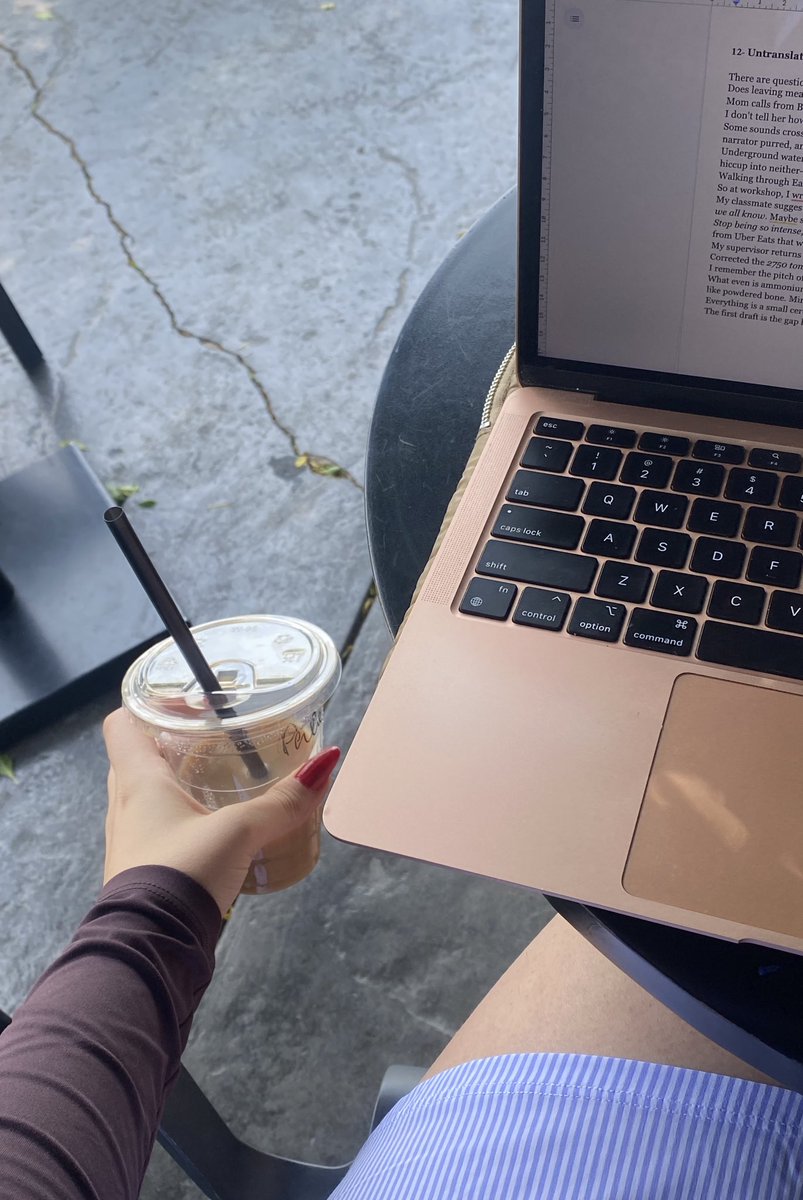 🦪 purrrla (@perlakantarjian) on Twitter photo came to the café to edit my manuscript which i’m already late in sending and ended up spending 3 hrs writing a new poem
this keeps happening i’m sorry <a href="/badbettypress/">Bad Betty Press</a> 😭 came to the café to edit my manuscript which i’m already late in sending and ended up spending 3 hrs writing a new poem
this keeps happening i’m sorry <a href="/badbettypress/">Bad Betty Press</a> 😭