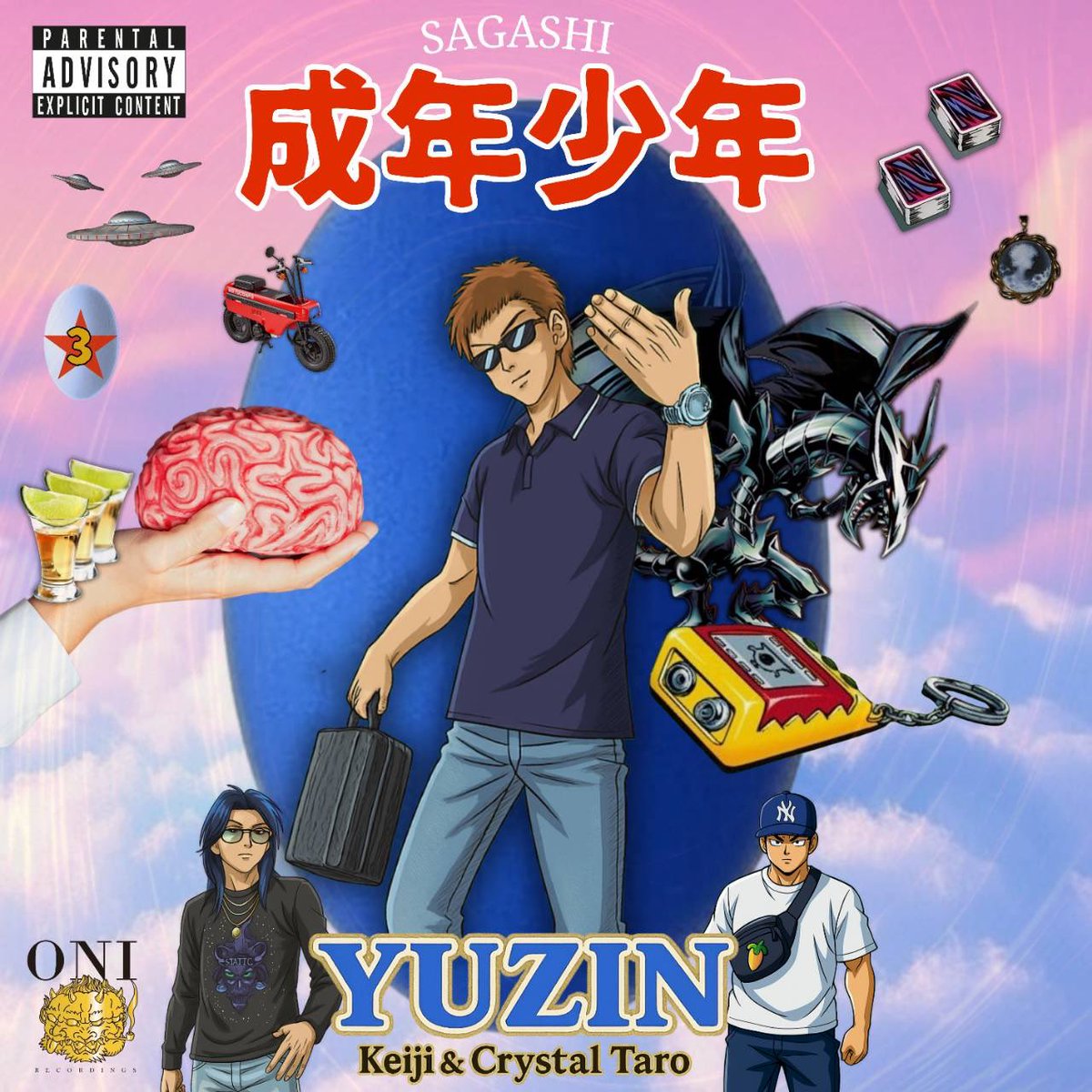 YUZIN New Single 『成年少年』 🐲🍿🎰

1.成年少年 feat. Crystal Taro 
(Prod. KIHEI)
2.SAGASHI feat. Keiji 
(Prod. BlackSurfer)

linkco.re/v9g190ya