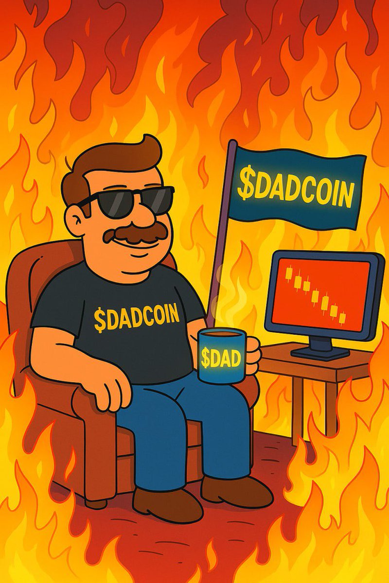 <a href="/0xKrop/">KROP AI</a> Why did the crypto investor buy DADCOIN?
Because it finally gave him a coin that won’t leave for milk! 

DADCOIN brings:
Unshakable support
Serious dad vibes, unserious market moves

Buy $DADCOIN now 
or you’re grounded! 

#Web3Community 
<a href="/CryptoBugbee/">Bugbee</a> 
@Dad_Coin_Sol
#Cryptonomy