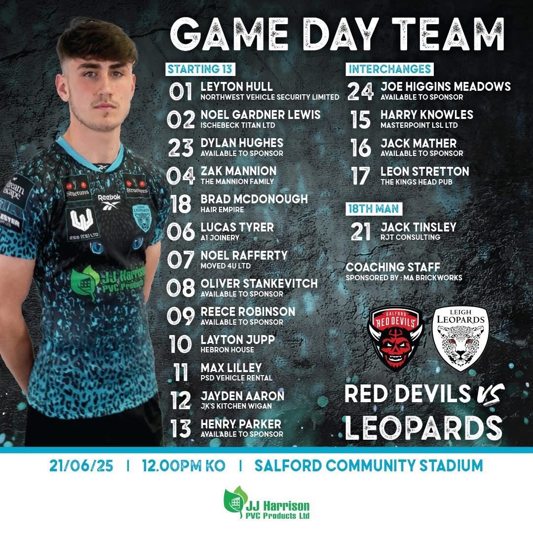 ❤️🖤LeighEast🖤❤️ (@leigheast) on Twitter photo Good luck to our very own Leyton Hull and Noel Gardner Lewis who play for <a href="/LeighLeopardsRL/">Leigh Leopards</a> academy today against our former junior Noah Appleby for <a href="/SalfordDevils/">Salford Red Devils 👹</a>
#UPTHEEAST
#oneclub
#EastIsMyClub Good luck to our very own Leyton Hull and Noel Gardner Lewis who play for <a href="/LeighLeopardsRL/">Leigh Leopards</a> academy today against our former junior Noah Appleby for <a href="/SalfordDevils/">Salford Red Devils 👹</a>
#UPTHEEAST
#oneclub
#EastIsMyClub