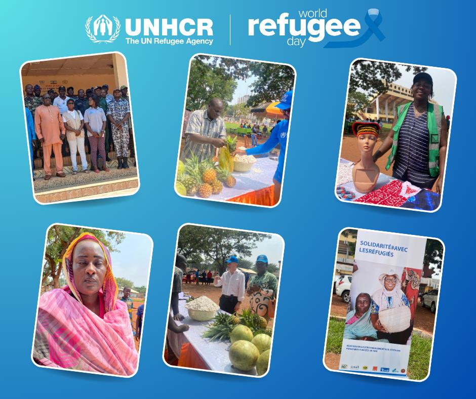 UNHCR_CAR's tweet image. 🎉 A special market
🎨 Exhibitions
🚶♀️ A solidarity walk inside the country
‼️Discussions
✨ And many more!
This is how we are marking #WorldRefugeeDay.
A day to celebrate courage, resilience, culture, and solidarity. 💙
Today, we are at the Omnisports Stadium 🏟
#WithRefugees