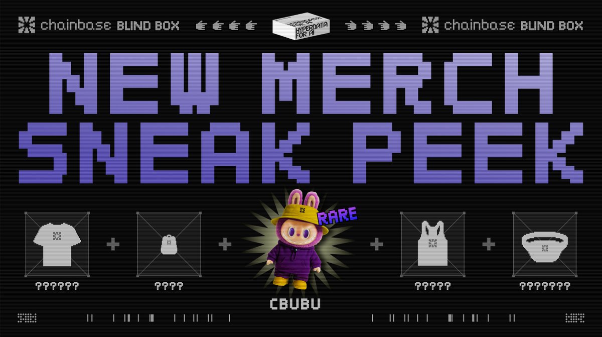 🎁 Cbubu's surprising blind boxes for YOU

To celebrate the upcoming launch of Tops, he's dropping 5 limited merch boxes!
Includes goodies + maybe a RARE Cbubu

Want one? 👇

1️⃣ Like &amp; RT 
2️⃣ Follow <a href="/ChainbaseHQ/">Chainbase (💜,💛)</a>
3️⃣ Tag a friend below

Winners in 72h. GL (💜,💛)