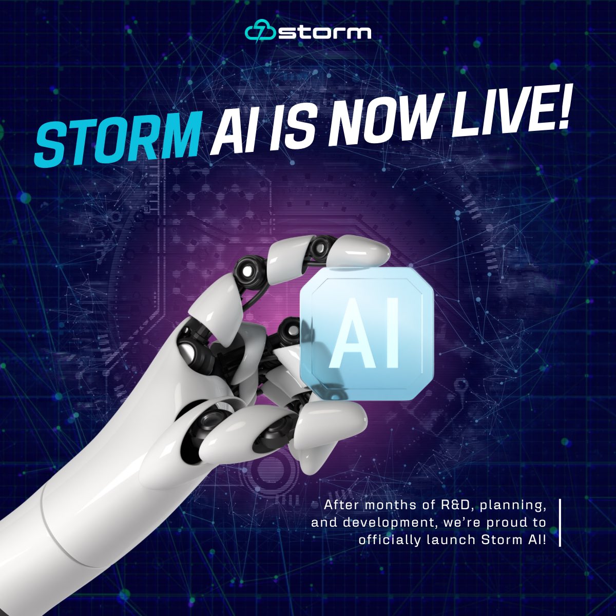 stormyazilim's tweet image. 🚀 Storm AI is live!
We’ve launched a brand new AI platform that learns, understands, and delivers real value.

Simple yet powerful — built to solve real-world problems.
Our goal is clear: making AI accessible, reliable, and truly useful for everyone. 🌍