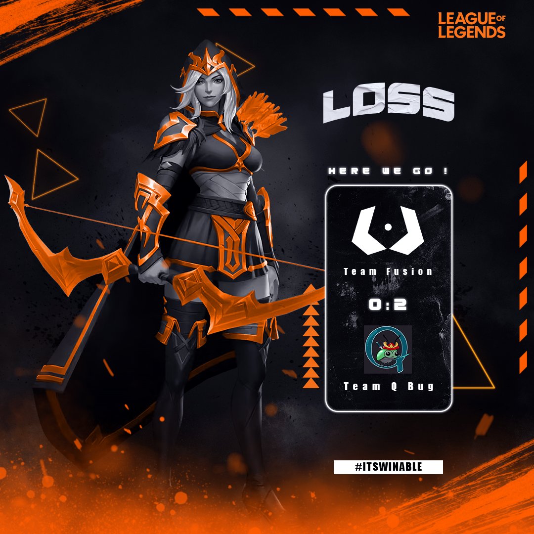 WINABLE (@winablegg) on Twitter photo #RESULTS #LeagueOfLegends Team Fusion
🌎<a href="/PrimeLeague/">Die Techniker Prime League</a> DIV 7
🆚Team Q bug
Result: 0:2 Loss
We’re learning, we’re growing, and we’re coming back stronger!
Powered by:
<a href="/myckras/">CKRAS.com</a>
<a href="/WOEbootcamp/">WORLD OF ESPORT</a>
morada.de
#ItsWinable #RESULTS #LeagueOfLegends Team Fusion
🌎<a href="/PrimeLeague/">Die Techniker Prime League</a> DIV 7
🆚Team Q bug
Result: 0:2 Loss
We’re learning, we’re growing, and we’re coming back stronger!
Powered by:
<a href="/myckras/">CKRAS.com</a>
<a href="/WOEbootcamp/">WORLD OF ESPORT</a>
morada.de
#ItsWinable