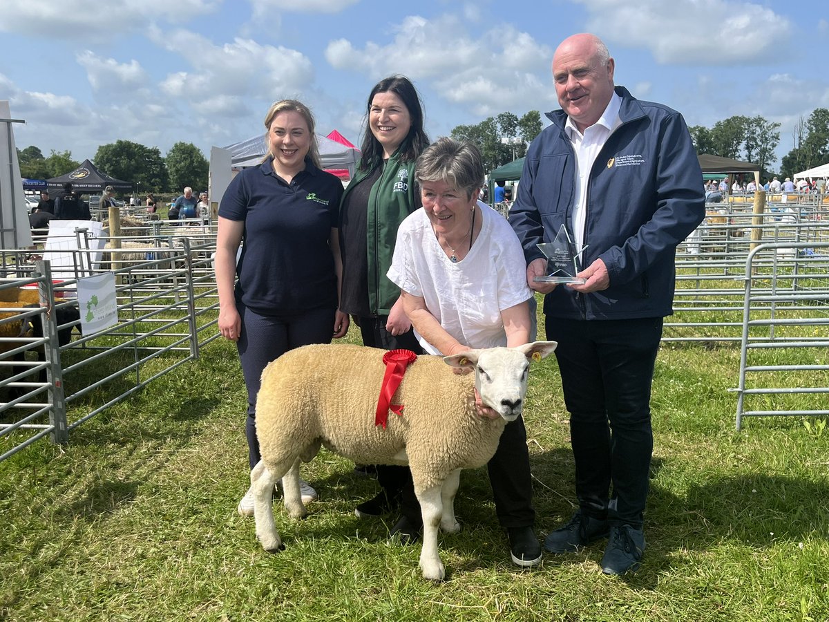 Teagasc (@teagasc) on Twitter photo The winner of the Replacement Class in the <a href="/fbd_ie/">FBD Insurance</a> Five-Star Ram Lamb LambPlus Competition is Anne Murphy. Anne is pictured receiving her trophy from the Minister of State at the Department of Agriculture, Food and the Marine, Noel Grealish TD.
#sheep2025 The winner of the Replacement Class in the <a href="/fbd_ie/">FBD Insurance</a> Five-Star Ram Lamb LambPlus Competition is Anne Murphy. Anne is pictured receiving her trophy from the Minister of State at the Department of Agriculture, Food and the Marine, Noel Grealish TD.
#sheep2025