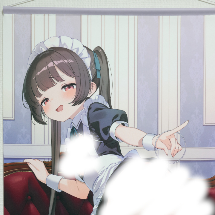 タペ到着報告ー🎵今日はメロンブックスさんからタペが届きました🌟
「Royal 艶 by Melonbooks Girls Collection 2025 GW」グッズから、1枚目はかにゃぴぃさん（<a href="/kanyap/">かにゃぴぃ🦀</a>）のタペストリー☕器用にアソコを隠しながらユーワクしてくる様子が、すっごくエッ！でけしからんです(≧_≦)！💘💘